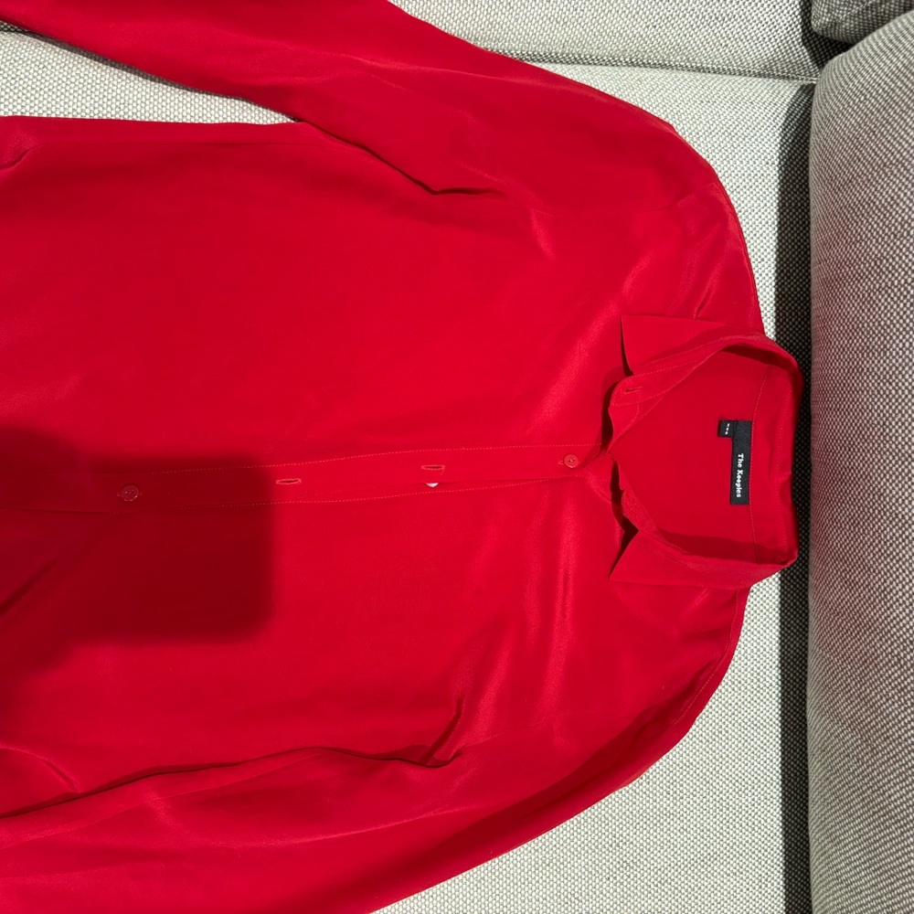The Kooples Red Button-Up Shirt